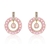 Picture of Beautiful Cubic Zirconia Pink Dangle Earrings