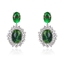Show details for Copper or Brass Cubic Zirconia Dangle Earrings in Flattering Style