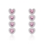 Show details for Luxury Pink Dangle Earrings with Worldwide Shipping