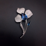 Show details for Copper or Brass Swarovski Element Brooche Online Shopping