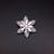 Picture of Fashion Cubic Zirconia Snowflake Brooche