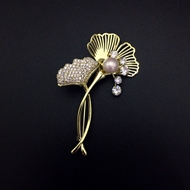 Show details for Copper or Brass White Brooche at Factory Price
