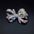 Picture of Hypoallergenic Platinum Plated Bow Brooche with Low MOQ