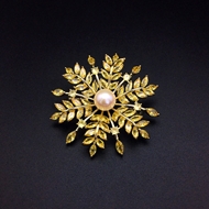 Show details for Flowers & Plants Medium Brooche in Flattering Style