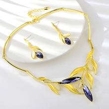 Show details for High End Flowers & Plants Gold Plated 2 Piece Jewelry Set