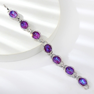 Show details for Sparkly Medium Copper or Brass Fashion Bracelet