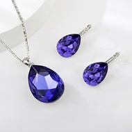 Show details for Medium Swarovski Element 2 Piece Jewelry Set with Beautiful Craftmanship
