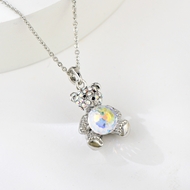 Show details for Wholesale Platinum Plated Small Pendant Necklace with No-Risk Return
