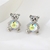 Picture of Bulk Platinum Plated Bear Dangle Earrings Exclusive Online
