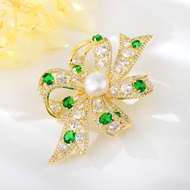 Show details for Bow Gold Plated Brooche in Flattering Style