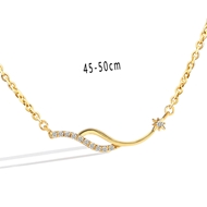 Picture of Delicate Small Short Chain Necklace with 3~7 Day Delivery
