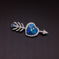 Show details for Filigree Medium Copper or Brass Brooche