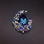 Show details for Funky Medium Swarovski Element Brooche