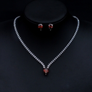 Show details for Affordable Platinum Plated Copper or Brass 2 Piece Jewelry Set from Trust-worthy Supplier