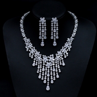 Show details for Flowers & Plants Copper or Brass 2 Piece Jewelry Set with Beautiful Craftmanship