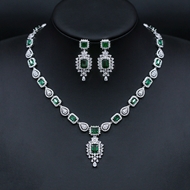 Show details for Attractive Green Luxury 2 Piece Jewelry Set For Your Occasions