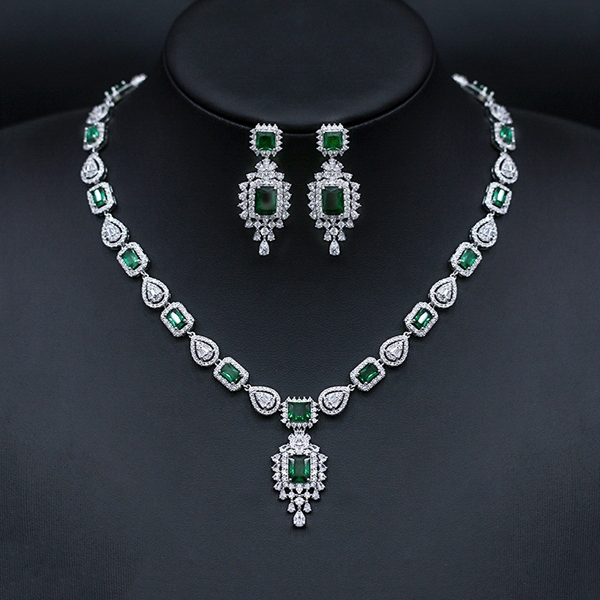 Picture of Attractive Green Luxury 2 Piece Jewelry Set For Your Occasions