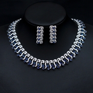 Show details for Luxury Cubic Zirconia 2 Piece Jewelry Set of Original Design