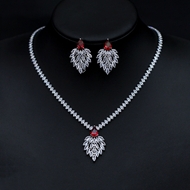 Show details for Sparkly Red Luxury 2 Piece Jewelry Set