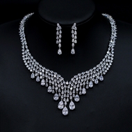 Show details for Irresistible White Cubic Zirconia 2 Piece Jewelry Set As a Gift