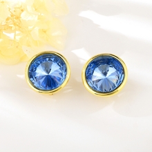 Show details for Fancy Big Blue Big Stud Earrings
