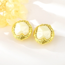 Show details for Charming White Gold Plated Big Stud Earrings As a Gift