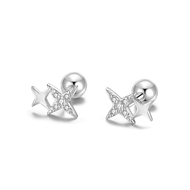 Picture of Star Gold Plated Stud Earrings with Speedy Delivery