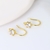 Picture of Nickel Free Gold Plated White Small Hoop Earrings with Worldwide Shipping
