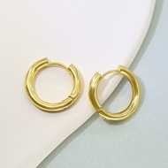 Picture of Inexpensive Copper or Brass Delicate Huggie Earrings from Reliable Manufacturer