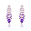 Show details for Distinctive Purple Big Dangle Earrings As a Gift