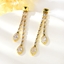 Show details for High Quality Medium White Dangle Earrings with Beautiful Craftmanship