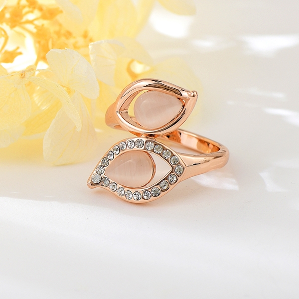 Picture of Shop Rose Gold Plated Pink Fashion Ring with Wow Elements