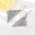Picture of Zinc Alloy Swarovski Element Dangle Earrings with Worldwide Shipping
