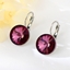Show details for 14 mm swarovski element crystal satellite diamond earrings