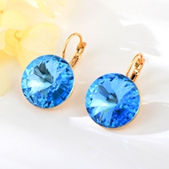 Show details for 18 mm Swarovski Element Crystal Satellite Diamond Earrings