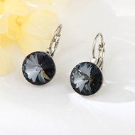 Show details for 12 mm Swarovski Element Crystal Satellite Diamond Earrings