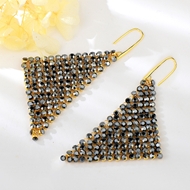 Show details for Hot Selling Black Big Dangle Earrings with No-Risk Refund