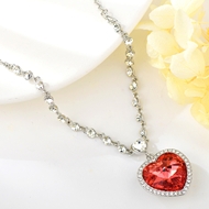 Show details for Fashionable Big Love & Heart Pendant Necklace