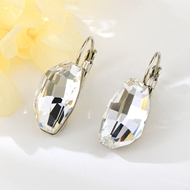 Show details for Delicate Swarovski Element White Dangle Earrings