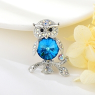Show details for Need-Now Blue Owl Brooche with Low Cost