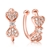 Picture of Nickel Free Gold Plated Cubic Zirconia Clip On Earrings with No-Risk Refund