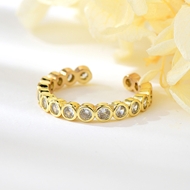 Show details for Bling Small Copper or Brass Adjustable Ring