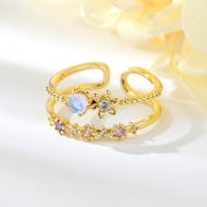 Show details for Need-Now White Cubic Zirconia Adjustable Ring from Editor Picks