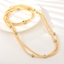 Show details for Reasonably Priced Gold Plated Classic Layered Necklace with Member Discount