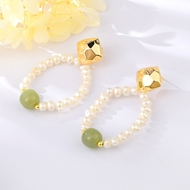 Show details for Famous natural stone Medium Dangle Earrings