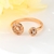 Picture of Inexpensive Gold Plated White Adjustable Ring for Girlfriend