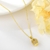 Picture of Delicate Cubic Zirconia Gold Plated Long Pendant