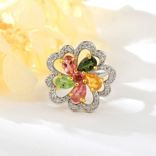 Show details for Flower Delicate Adjustable Ring of Original Design