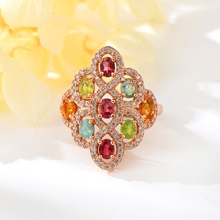 Show details for Trendy Rose Gold Plated 925 Sterling Silver Adjustable Ring Shopping