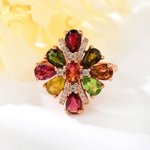 Show details for Delicate Big 925 Sterling Silver Adjustable Ring